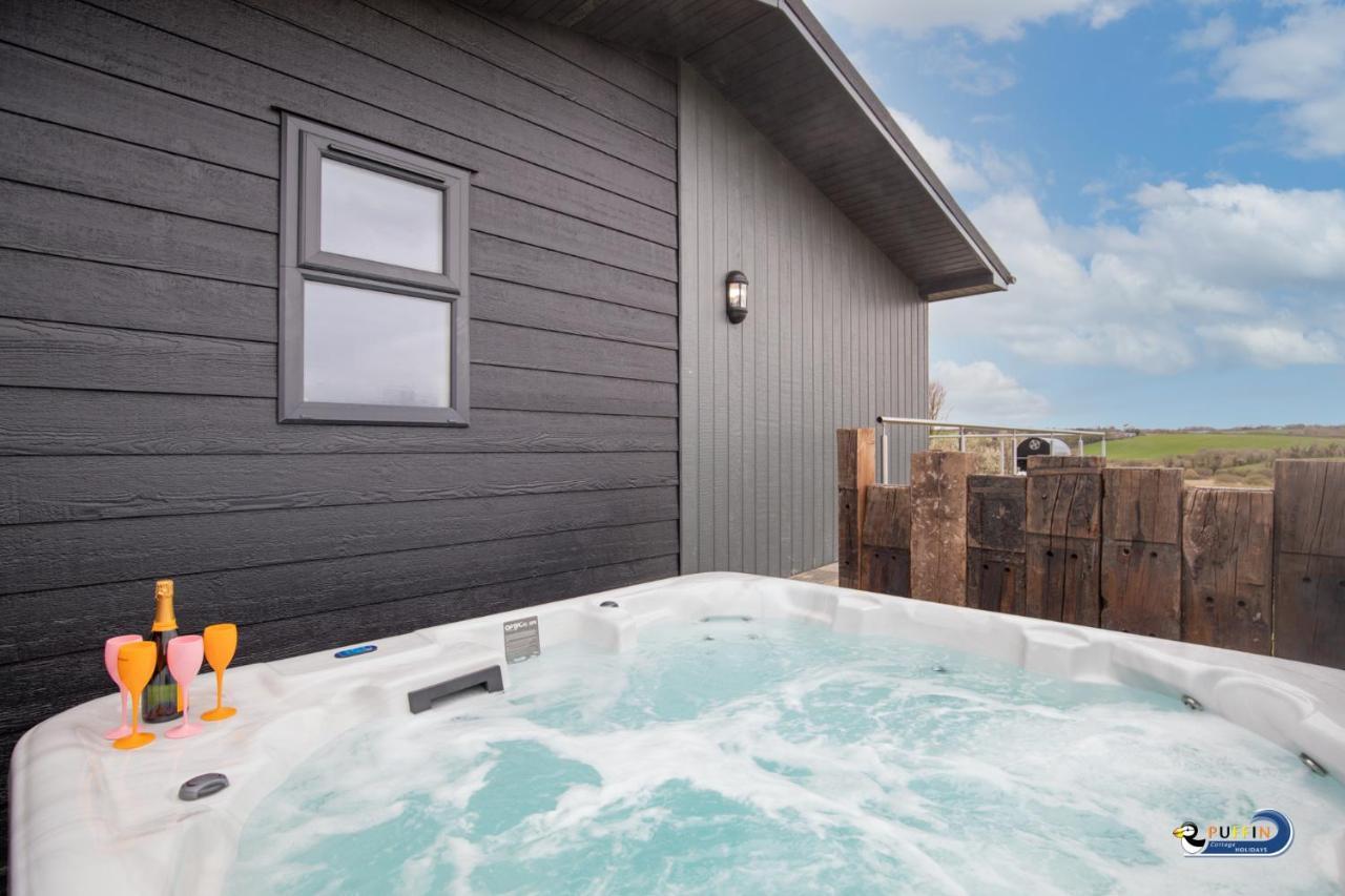 Valley View Lodge - Luxury Lodge, Hot Tub, Close To Beach Penally Kültér fotó